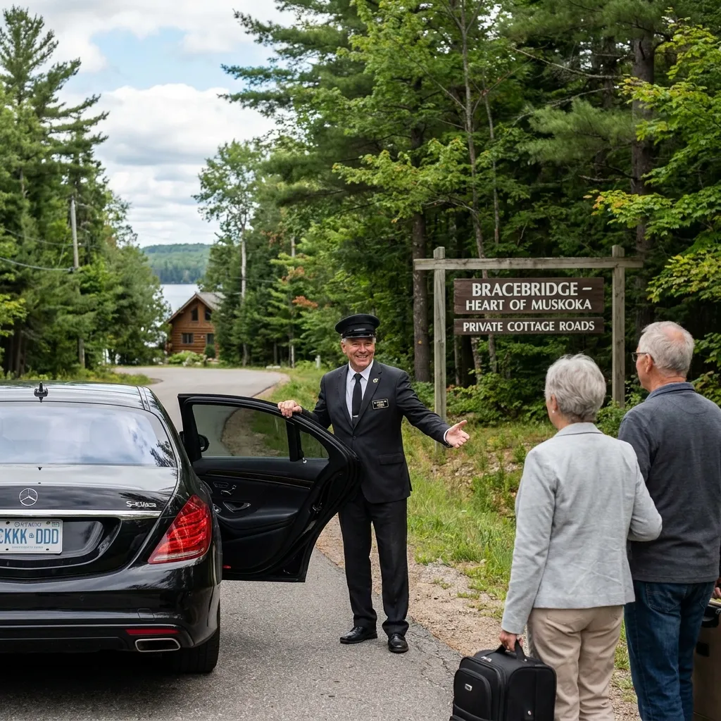 Bracebridge Airport Limousine Service with professional chauffeur providing comfortable local transportation