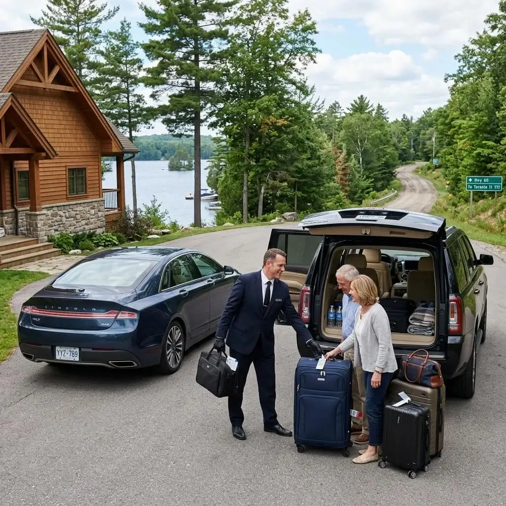 Huntsville Airport Transportation Service providing private chauffeur transfer with luxury sedan and SUV